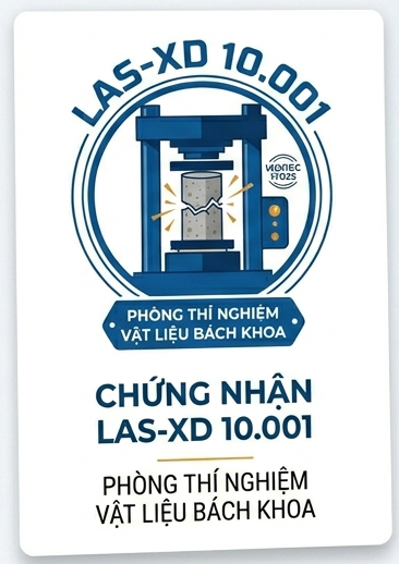 Chứng chỉ phòng thí nghiệm LAS-XD 10.001